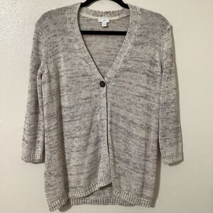 J Jill Cottagecore Hobbit Multicolor Knit Granny Grandpacore Cardigan Small